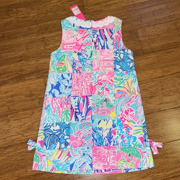 Lilly Pulitzer GIRLS CLASSIC SHIFT DRESS  Multi Pop Up Summer Remix size 7 & 10 - Picture 9 of 11